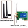 Live Tech WiFi Card 300mbps 2.4 ghz Dual Antenna PCI-Express Wireless Adapter Support 802.11b/g/n Desktop pci-Express Network Compatible for Windows xp/7/8/8.1/10/linux - Image 5