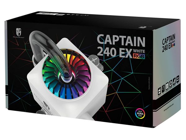 DeepCool Captain 240EX RGB White CPU Liquid Cooler Fan - Image 9