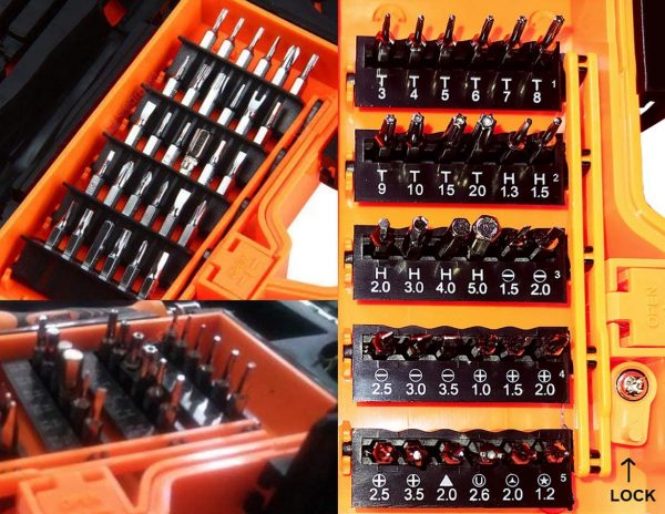 Jakemy 47 In 1 Professional Precision Magnetic Screwdriver Set Household Repair, Disassembly Tool Kit, CR-V made Bits, comes in Sturdy ABS Plastic Box for tools safety, Easy to store & carry JM-8139 - Image 2