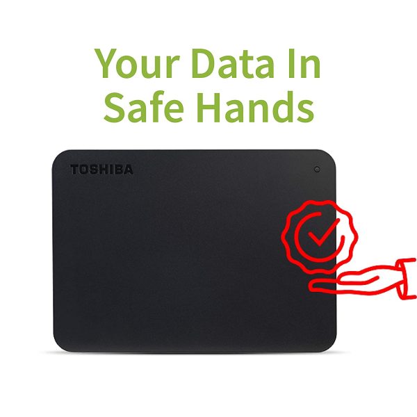 Toshiba Canvio Basic 2TB A3 USB 3.0 External Hard Drive (Black) - Image 2