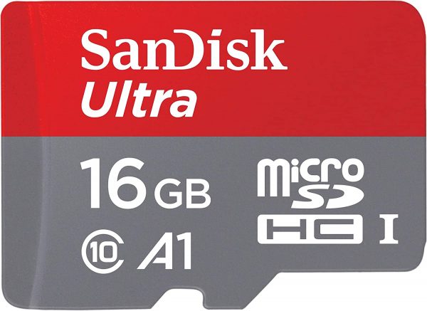 SanDisk 16GB Ultra MicroSDHC Memory Card (SDSQUAR-016G-GN6MN)