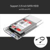 ORICO 3.5 inch USB 3.0 External Hard Drive Enclosure for SATA HDD [Support UASP SATA III] Tool Free- Transparent Upto 8Tb - Image 7