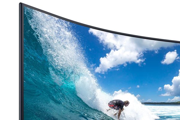 Samsung 27 inch (68.6 cm) Curved Bezel Less, Speakers, Fabric Textured Back Side, FHD, VA Panel with DP, HDMI, VGA, Audio in, Headphone Ports - LC27T550FDWXXL - Image 6