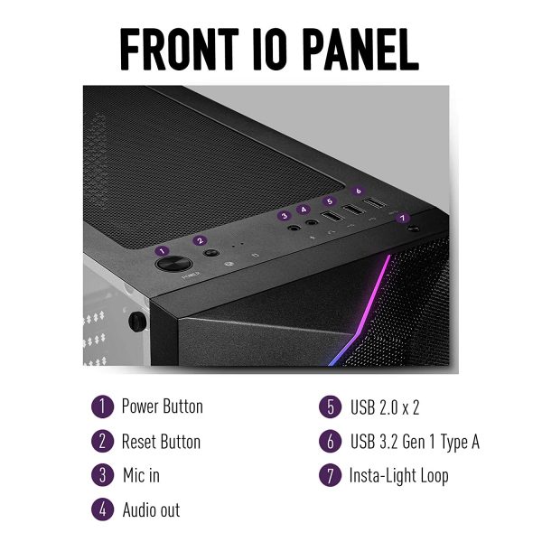 MSI MAG VAMPIRIC 100R Mid Tower Gaming Computer Case - Image 6