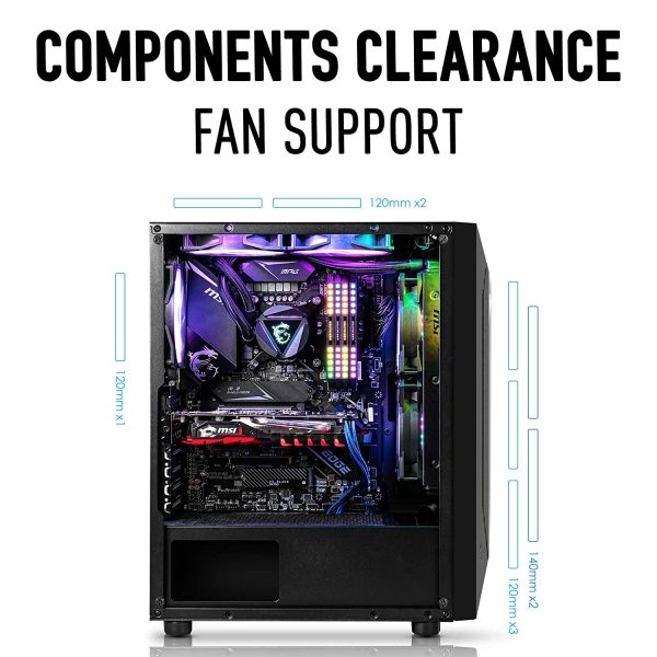 MSI MAG VAMPIRIC 100R Mid Tower Gaming Computer Case - Image 3