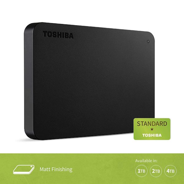 Toshiba Canvio Basic 2TB A3 USB 3.0 External Hard Drive (Black) - Image 5