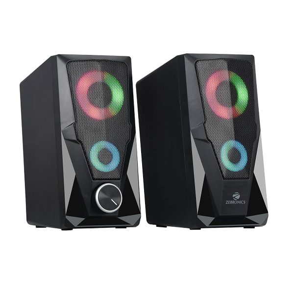 Zebronics Zeb-Warrior 2.0 Multimedia Speaker with Aux Connectivity,USB Powered and Volume Control - Image 2