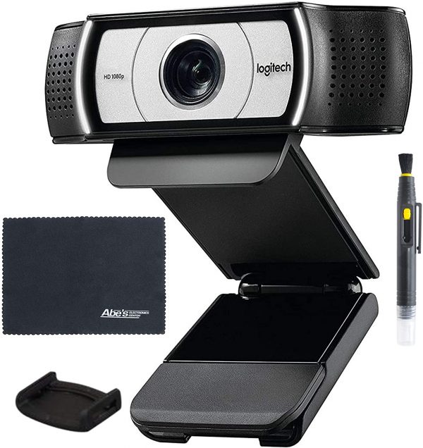 Logitech C930e 1080p HD Webcam with H.264 Compression (960-000971) + External Privacy Shutter + AOM Bundle Kit - Image 7