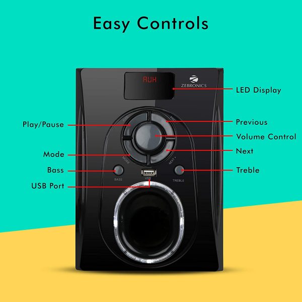Zebronics SW531 RUCF 4.1 Channel Multimedia Speakers - Image 4