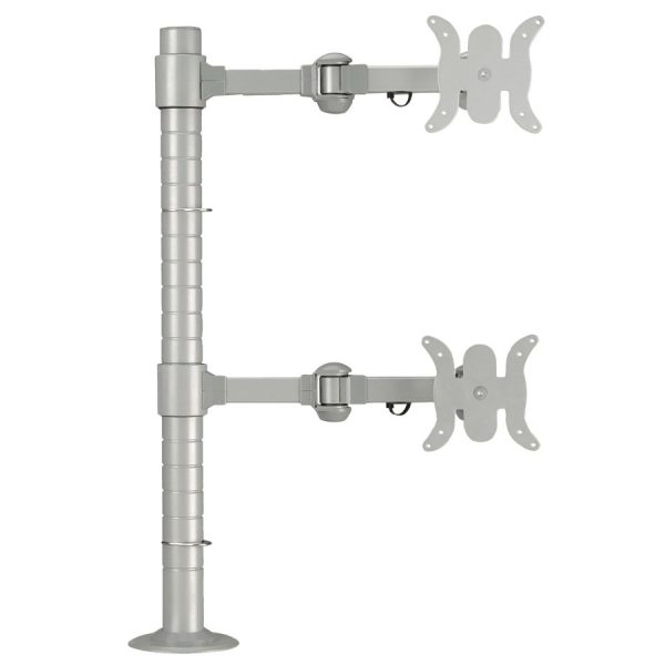 LCD Monitor Arm Double Monitor (Vertical Mount)–Flange (DSM-EV2-DV-F)
