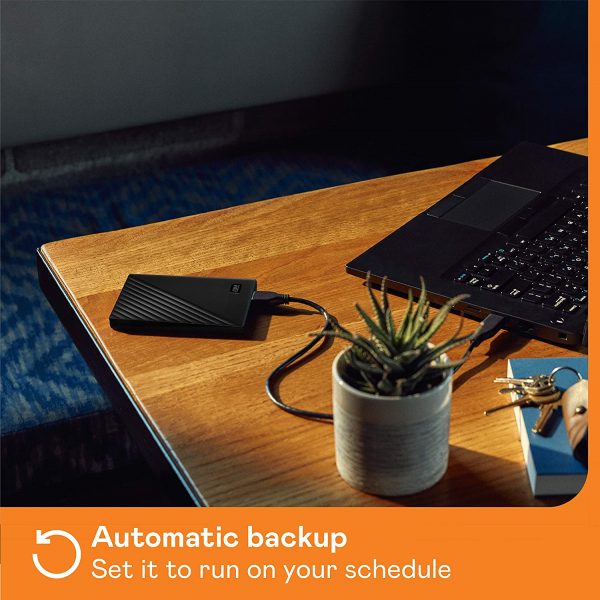 Western Digital WD 2TB My Passport Portable External Hard Drive, Black - with Automatic Backup, 256Bit AES Hardware Encryption & Software Protection - Image 4
