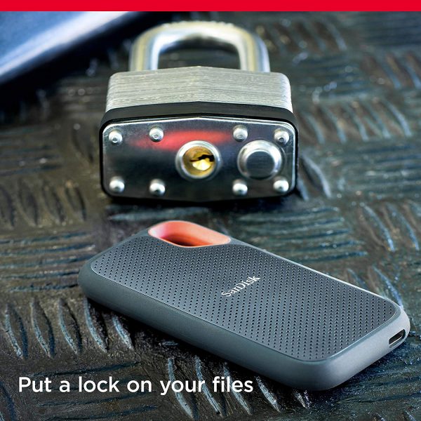 SanDisk Extreme Portable SSD 1050MB/s R, 1000MB/s W, IP55 Rated, PC, MAC & Smartphone Compatible, 1TB, 5 Y Warranty - Image 3