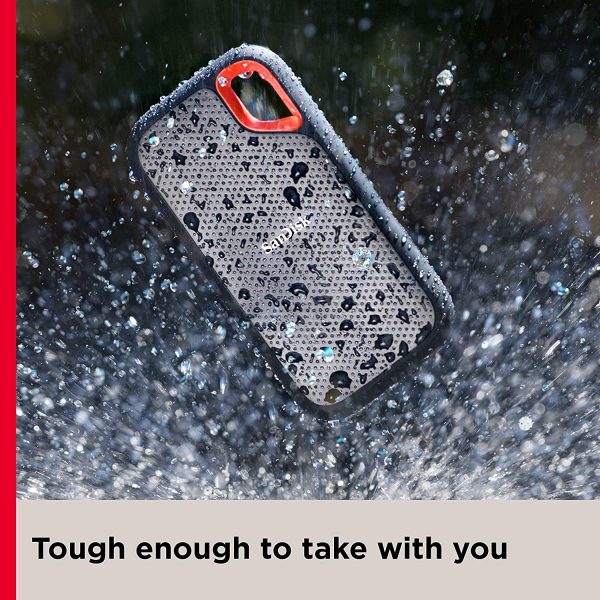 SanDisk Extreme Portable SSD 1050MB/s R, 1000MB/s W, IP55 Rated, PC, MAC & Smartphone Compatible, 1TB, 5 Y Warranty - Image 4