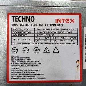 Intex SMPS Techno 450 20 + 4pin Sata