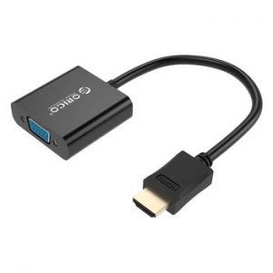 ORICO HDMI A to VGA Adapter - Full HD - Gold-Plated - 17cm - black