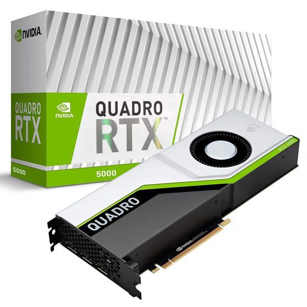 NVIDIA Quadro RTX 5000, 16 GB GDDR6, PCI Express 3.0 x 16, Professional Workstations Graphics Card