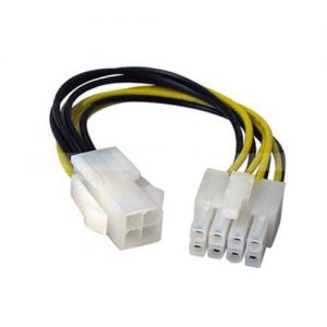 SMPS 4 PIN TO 8 PIN CONVERTER IN 0.20M - 8 pin male to 4 pin female - suitable for converting 12V - 4pin cable of Power Supply to 12V - 8 pin - for use with Power Supply