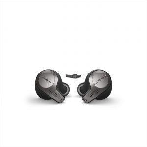 Jabra Evolve 65t True Wireless Bluetooth Earbuds, UC Optimized – Superior Call Quality and Connectivity – Passive Noise Cancelling Earbuds with up to 15 hours of Battery Life with Charging Case