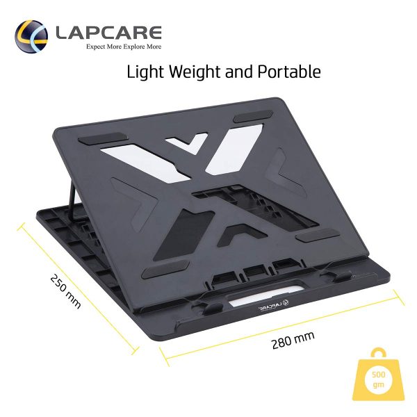 LAPCARE Laptop Riser 7 Level Height Adjustable Stand for Laptops & Tablets Up to 14" inch - Image 5