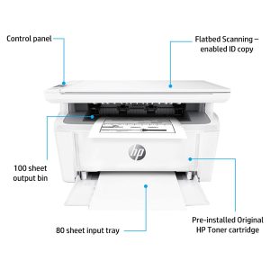 HP Laserjet Pro M30a Multi-Function Laser Printer, Print, Copy, Scan, USB Connectivity, Compact Design