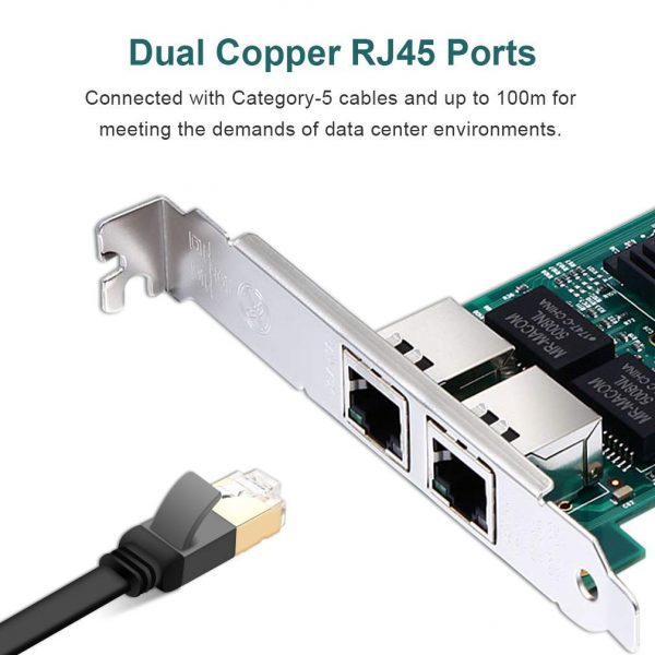 Ultima Dual Port Gigabit Network Ethernet Server Network Card - 2 port Server LAN Card - Image 6