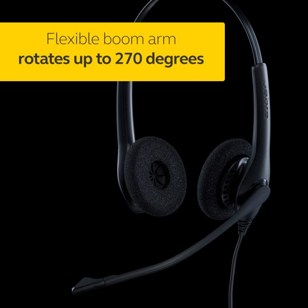 Jabra Biz 1500 Duo USB Headset - Black - Image 4
