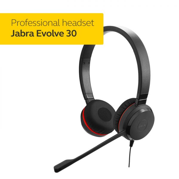 Jabra Evolve 30 II Stero On Ear Headphone with Mic - Image 2