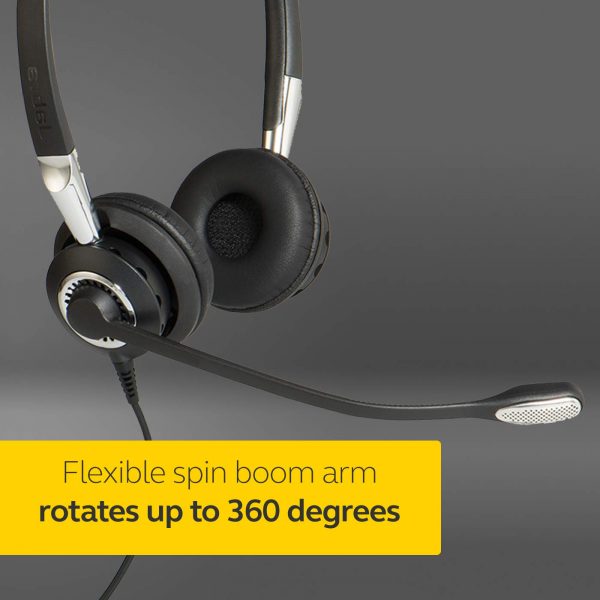 Jabra 2400 II QD Duo NC Wired Headset - Black - Image 3