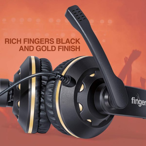 FINGERS USB-Tonic H9 Wired USB Headset with high-Definition Sound & Built-in Adjustable Mic - Image 6