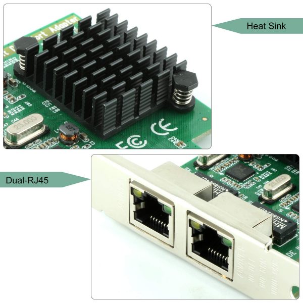 Ultima Dual Port Gigabit Network Ethernet Server Network Card - 2 port Server LAN Card - Image 5