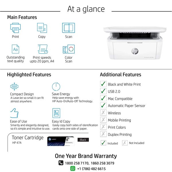 HP Laserjet Pro M30a Multi-Function Laser Printer, Print, Copy, Scan, USB Connectivity, Compact Design - Image 7