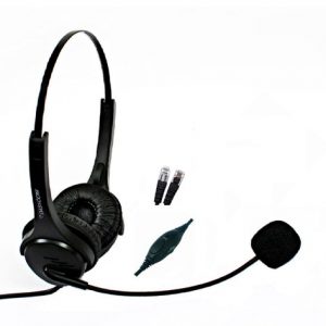 Dasscom RJ Headset with RJ-11 and RJ-45 connections