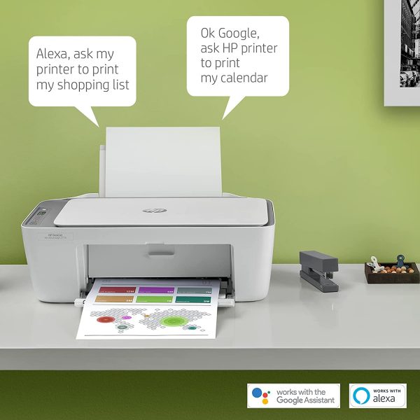HP Deskjet Ink Advantage 2776 WiFi Colour Printer, Scanner and Copier for Home/Small Office, Dual Band WiFi, Compact Size, Easy Set-Up Through HP Smart App On Your Mobile - Image 2