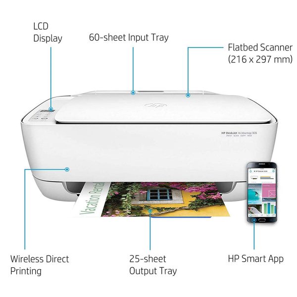 HP DeskJet Ink Advantage 3636 All-in-One Printer (K4U05B) - Image 5