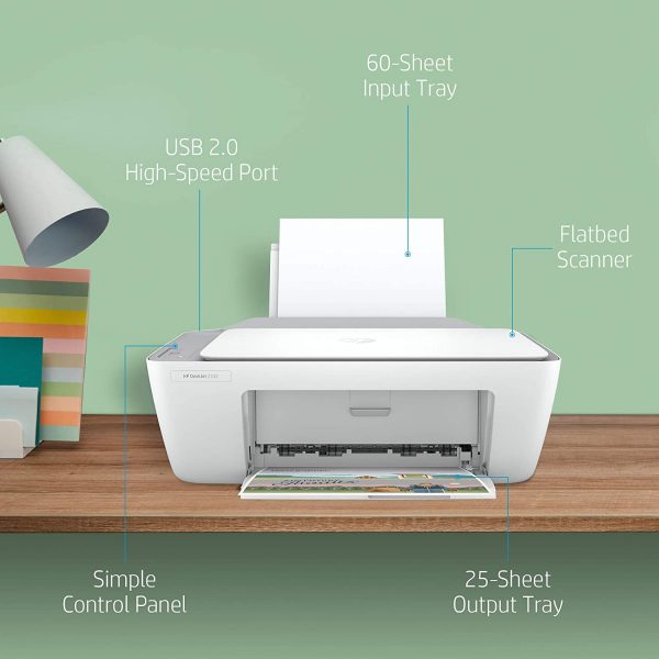 HP Deskjet 2332 Colour Printer, Scanner and Copier for Home/Small Office, Compact Size, Reliable, Easy Set-Up Through HP Smart App On Your Pc Connected Through USB - Image 4