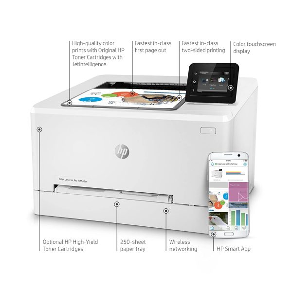HP Color Laserjet Pro M254DW Network and Wireless Duplex Printer - Image 7