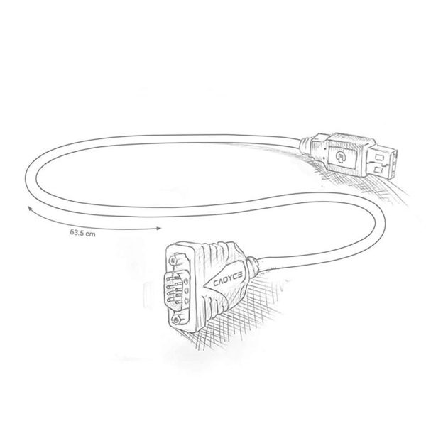 USB to Serial (RS-232) Converter (Supports for Mac O/S) CA-US9 - Image 4