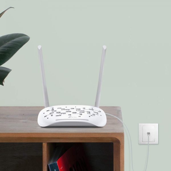 TP-LINK TD-W8961N Wireless N300 ADSL2+ Wi-Fi Modem Router, 2x 5dBi Omni directional Fixed antennas, Input ISPs supported- BSNL, MTNL, Tata Indicom (RJ-11 Port) - Image 2