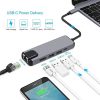 PVTEC Type-C to HDMI 5 in 1 Adapter (Type C(Thunderbolt 3) Converter with HDMI 4K, 2 USB 3.0 Ports, USB C Power Charging, 1000M Gigabit Ethernet) - Image 2
