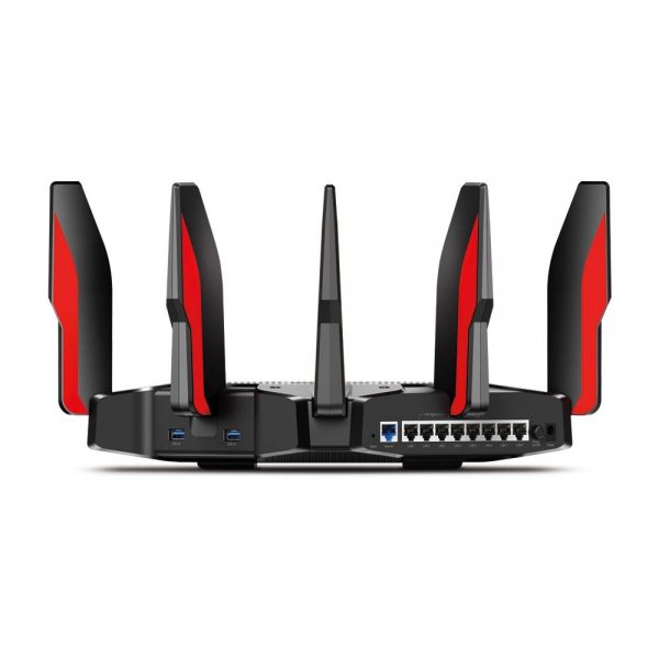 TP-Link AC5400 Tri Band Gaming Router – MU-MIMO, 1.8GHz Quad-Core 64-bit CPU, Game First Priority, Link Aggregation, 16GB Storage, Airtime Fairness, Secured WiFi, Works with Alexa (Archer C5400X) - Image 2