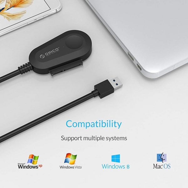 ORICO 35UTS Laptop USB 3.0 Adapter Cable for 2.5/3.5-inch SATA HDD/SSD (US) - Image 8