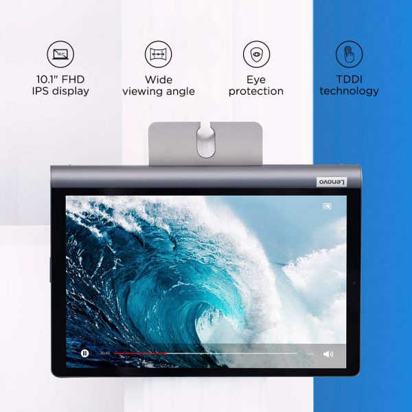 Lenovo Yoga Smart Tablet with The Google Assistant 25.65 cm (10.1 inch, 4GB, 64GB, WiFi + 4G LTE), Iron Grey - Image 3