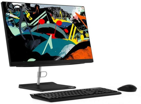 Lenovo V30a Business All in One Desktop (10th Gen Intel Core i3/4GB RAM/1TB HDD/21.5 inch FHD Display/Dos/DVD/WiFi//Black) 3Years Warranty - Image 6