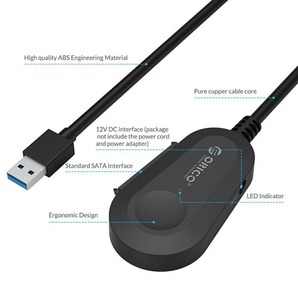 ORICO 35UTS Laptop USB 3.0 Adapter Cable for 2.5/3.5-inch SATA HDD/SSD (US) - Image 4
