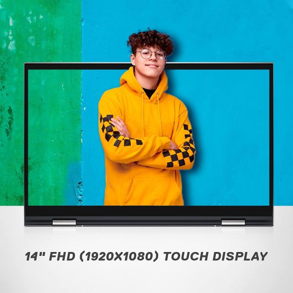 Dell 14 (2021) i7-1165G7 2in1 Touch Screen Laptop, 16Gb RAM, 512Gb SSD, 14” (35.56 cms) FHD Display, Win 10 , Backlit KB + FPR + Active Pen, Silver Metal Color (Inspiron 5410, D560469WIN9S) - Image 5