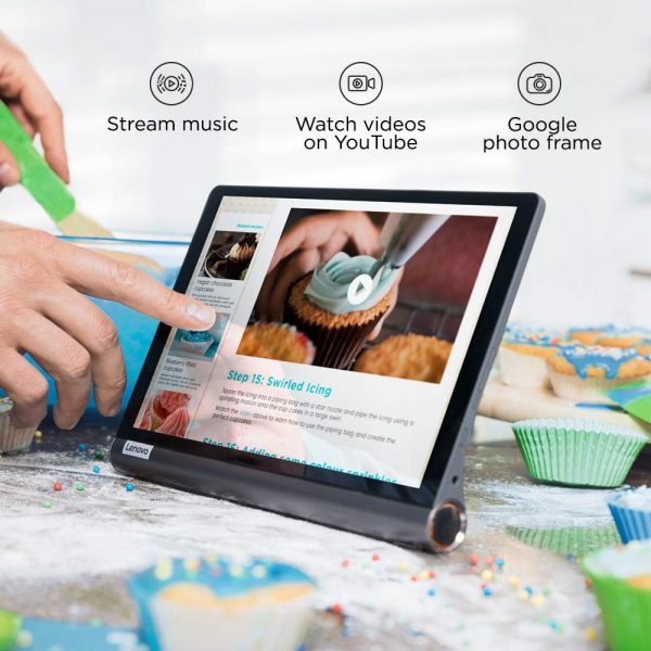 Lenovo Yoga Smart Tablet with The Google Assistant 25.65 cm (10.1 inch, 4GB, 64GB, WiFi + 4G LTE), Iron Grey - Image 7