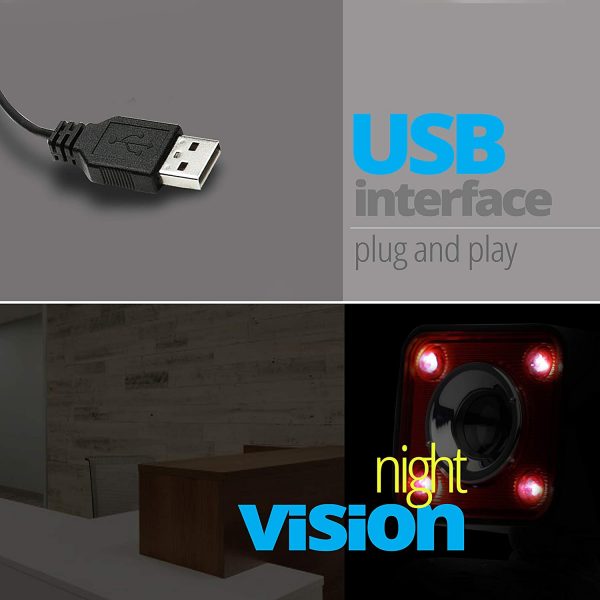 Zebronics Zeb-Crystal Pro Web Camera with USB Powered,3P Lens,Night Vision and Built-in Mic(RED) - Image 2
