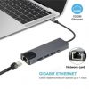 PVTEC Type-C to HDMI 5 in 1 Adapter (Type C(Thunderbolt 3) Converter with HDMI 4K, 2 USB 3.0 Ports, USB C Power Charging, 1000M Gigabit Ethernet) - Image 5