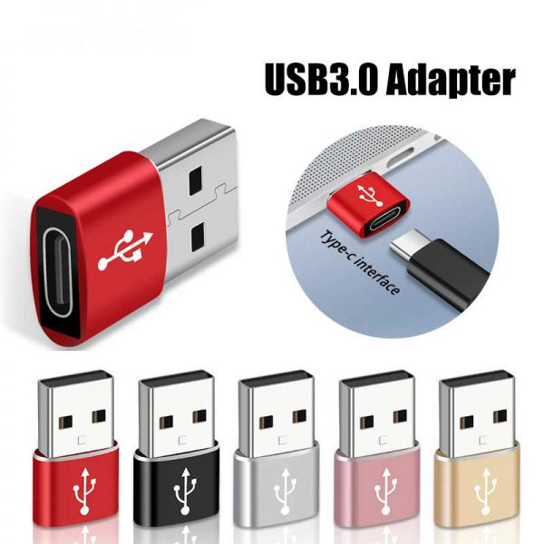 USB-C Female to USB-A Male Adapter, USB 3.0 - Image 2