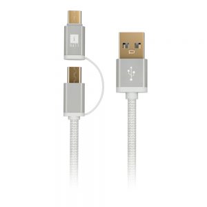 IBALL MICRO & USB TYPE-C (2-IN-1) USB DATA CABLE